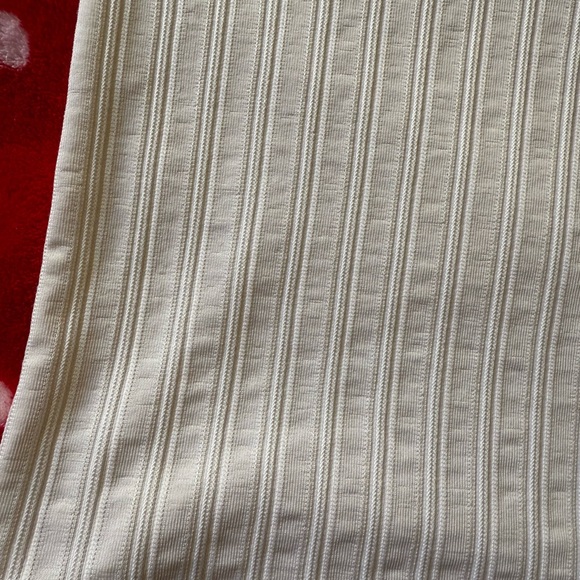 White Ribbed Short Sleeve Top - Picture 3 of 5